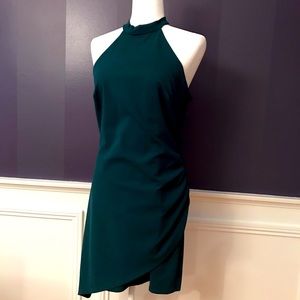 Lulus Emerald Green form fitting dress size large/ 8